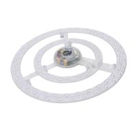 ASHATA Tablero de Luz Redondo Personalizable, Elegante Panel de Luz LED para Ventilador de Techo, Decoración del Hogar Moderna, 13,2 Pulgadas