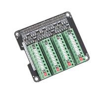 ASHATA Tablero de Ruptura de Bloque Terminal, Voltaje de 3.3V Conveniente Observación Módulo de Bloque Terminal de 3.5 Mm Espaciado Fácil de Usar Luz LED para 3B+4B