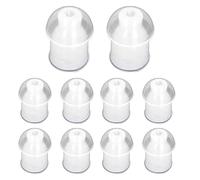 ASHATA Tapones para los Oídos de Auriculares de Tubo de Aire, sin Dolencias para el Canal Auditivo de Reemplazo Blanco de Silicona para los Tapones para Oídos Suaves para Auriculares Walkie Talkie
