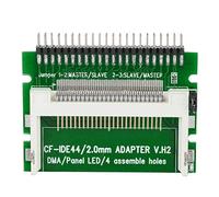 ASHATA Tarjeta Adaptadora de Disco Duro, Tarjeta de Memoria Compact Flash CF a Tarjeta de Adaptador HDD HDD para Laptop IDE de 44 Pines de 2,5 Pulgadas