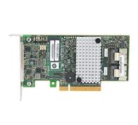 ASHATA Tarjeta controladora SAS, 8 Puertos SATA + SAS Puertos Tarjeta de expansión, LSI 9267-8i 2208 6Gb/s 512MB PCI-E 2.0 8Port SATA/SAS RAID0/1/10 Tarjeta controladora Low Baffle