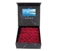 ASHATA Tarjeta de Felicitación de Video Personalizada de 7 Pulgadas, Folleto de Video Personalizado Box Presente Invitación de Boda Caja de de Video Electrónica para el Aniversario de