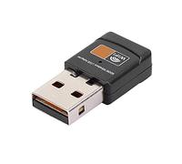 ASHATA Tarjeta de Red Inalámbrica, Adaptador WiFi USB 2.4G-5G 600Mbps Receptor de Tarjeta de Red de Mini Computadora Inalámbrica de Banda Dual, Tarjeta de Red Adaptador Inalámbrico USB 600Mbps