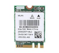 ASHATA Tarjeta de Red inalámbrica, Killer 1535AC Dual Band 2.4GHz + 5GHz 802.11ac NGFF M.2 Adapter, Alta Velocidad 867Mbps Bluetooth 4.1 Tarjeta de Red inalámbrica Tarjeta WiFi para /Sony