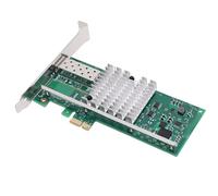 ASHATA Tarjeta de Red PCI E X1 de 10 GB, Tarjeta Adaptadora Ethernet, para Módulo de Red de Fibra Ethernet PCB con Chip 82599EN, Interfaz SFP+ X1