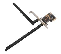 ASHATA Tarjeta de Red PCI Express con Antena de 8DB de Alto Rendimiento para PC de Escritorio Conectividad WiFi 7 Bluetooth 5.4 (Sin Base de Antena)