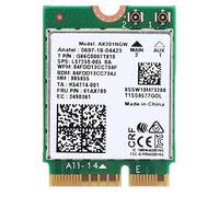 ASHATA Tarjeta de Red WiFi, Tarjeta de Red para Intel AX201NGW WiFi 6 Gigabit 2400M M.2.CNVio2 Interface para Bluetooth 5.0, Tarjeta WLAN Bluetooth Solo para Windows 10 x 64-bit