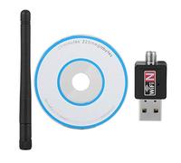 ASHATA Tarjeta de Red WiFi USB, 300Mbps Tarjeta de Red inalámbrica USB2.0 Adaptador WiFi Dongle Transceptor de señal 2.4Ghz, Adaptador WiFi USB Dongle USB para Windows 2000/XP/Vista/7/8/10/Linux