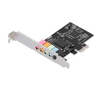ASHATA Tarjeta de Sonido PCI Express, Tarjeta Adaptadora de Estéreo PCI-E 5.1, Chip CMI8738 de 6 Canales, Compatible con 7, para Computadora de Escritorio, para Cine en Casa, Juegos
