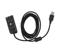ASHATA Tarjeta de Sonido USB Adaptador de Audio USB a Jack de 3,5 Mm, Adaptador de Tarjeta de Sonido de Audio USB a Jack de 3,5 Mm, Adaptador con Conector para Auriculares y Micrófono