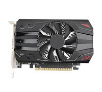 ASHATA Tarjeta Gráfica de Vídeo para Juegos de PC GDDR5 de 2 GB, Tarjeta Gráfica de Perfil bajo PCI Express 2.0 DVI VGA HDMI de 128 bits 1250 MHz con Ventilador de Refrigeración único