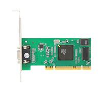 ASHATA Tarjeta Gráfica PCI, SDRAM 8 MB 2Bit Computadora Tarjeta Gráfica, Tarjeta VGA con 2 Puertos PCI, Compatible con PCI-X 64 bits, para Servidor/Escritorio/Pantalla de Computadora Industrial