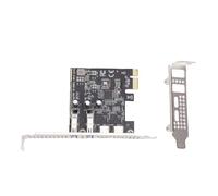 ASHATA Tarjeta PCIe A USB 3.2 Gen 1, Tarjeta de Expansión de Ancho de Banda de 5 Gbps con 2 Puertos Tipo C y 2 Puertos Tipo A, Tarjeta Adaptadora PCIe Express Tarjeta USB Hub de