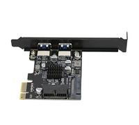 ASHATA Tarjeta PCIE USB 3.0, 4 Puertos PCI Expree a Tarjeta de Expansión USB Tarjeta Vertical, Compatible X4/X8/X16, Alta Velocidad 5Gbps, para/para OS/para Sistemas (#1)