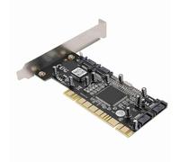 ASHATA Tarjeta Raid PCI Tarjeta Raid SATA, Tarjeta PCI SATA 514 Controlador Host PCI SATA 150 Tarjeta Raid de 4 Canales Serial ATA para 98SE/ME/NT4.0/2000/XP