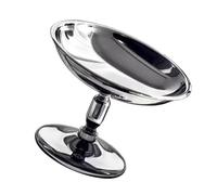 ASHATA Taza para Helado Tazón con Pata de Acero Inoxidable Fácil de Limpiar para Postre Ensalada Fruta Hotel Restaurante Regalo Acero Inoxidable 304