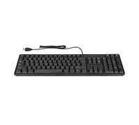 ASHATA Teclado árabe USB con Cable, 104 Teclas Teclado Ultra Delgado de Tamaño Completo con Teclado Numérico para Computadora de Escritorio Portátil, Negro