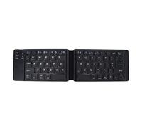 ASHATA Teclado Bluetooth Portátil Teclas Silenciosas Teclado Inalámbrico Plegable Ligero para iOS/para Android/para Tablet PC Phone(Negro)