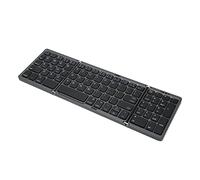 ASHATA Teclado BT Plegable, Teclado de Bolsillo Portátil, Recargable USB C 81 Teclas Teclado de Tamaño de Bolsillo Alimentado por Batería con Tecla Numérica para OS X para iOS para