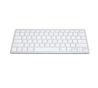 ASHATA Teclado de Idioma Bilingüe en Inglés, Alemán, Francés, Español, Italiano, Teclado BT Bilingüe en Inglés Opcional, Teclado Portátil Compacto Ultradelgado para PC Portátil (Diseño