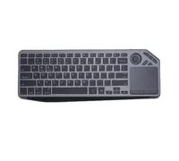 ASHATA Teclado de TV de Toque Inalámbrico con Panel Táctil, Teclado de Doble Modo Bluetooth 2.4G de 7 Colores, Teclado de Doble Modo Dual, Llave de Acceso Rápido Multimedia, para