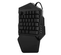 ASHATA Teclado de una Sola Mano, Teclado Mecánico para Juegos de una Sola Mano Teclado de 35 Teclas Teclado de una Mano con Teclas FN, Mini Teclado para Juegos para Win 2000, Win XP/ME