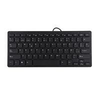 ASHATA Teclado en Español, 78 Teclas Mini Teclado con Cable USB Portátil Ultradelgado Silencioso Teclado Empresarial con Ñ, para Oficina, Juegos, Viaje, etc