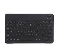 ASHATA Teclado Inalámbrico para Múltiples Dispositivos de 10 Pulgadas, Ultrafino y Portátil, Impermeable y a Prueba de Polvo, para Teléfonos Inteligentes, Tabletas, Computadoras