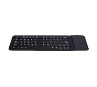 ASHATA Teclado Inalámbrico Plegable con Panel Táctil y Carga Digital Bluetooth 5.0USB, Teclado de Viaje Portátil de Bolsillo Ultra Delgado