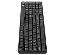 ASHATA Teclado Mecánico En Inglés árabe, Diseño Ergonómico, Teclado Mecánico En Inglés árabe con Cable USB Duradero para Ordenadores Portátiles