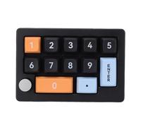 ASHATA Teclado Mecánico para Juegos de 12 Teclas, Teclado Macro RGB de una Mano con Interruptores Intercambiables en Caliente, Controles de Mando y 12 Modos RGB, para Wins para iOS (Black)