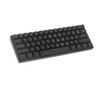 ASHATA Teclado Mecánico para Juegos, Teclado con Cable USB con Retroiluminación LED, 61 Teclas de Interruptores Rojos, Teclado Portátil con Retroiluminación LED, Mini Teclado para