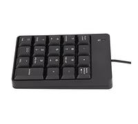ASHATA Teclado Numérico con Cable Portátil, Mini 19 Teclas Teclado Numérico con Cable USB Teclado para Computadora Portátil Tablet PC Computadora Portátil de Escritorio, Plug and Play