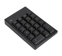 ASHATA Teclado Numérico de 2,4G, Teclado Numérico Inalámbrico de 22 Teclas, Teclado Numérico USB Negro Portátil sin Demora para Ordenador Portátil