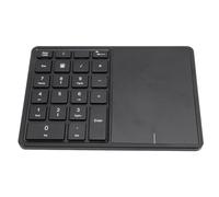 ASHATA Teclado Numérico Inalámbrico 22 Teclas 4.2 2.4G Panel Táctil de Modo Dual para Computadora Portátil de Escritorio, Batería de Larga Duración (Black)