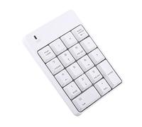 ASHATA Teclado Numérico Inalámbrico de 2.4GHz, Mini Teclado Numérico Inalámbrico Teclado Numérico, Teclado Numérico Portátil Teclado Numérico Numpad 18 Teclas para PC Portátil /