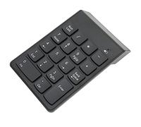 ASHATA Teclado Numérico Inalámbrico, Mini Teclado Numérico de 18 Teclas Y 2,4 GHz, Teclado Numérico Portátil con Receptor USB, para PC, Portátil, Escritorio, Etc.