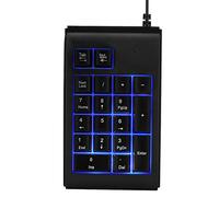 ASHATA Teclado Numérico USB, Mini Teclado Inalámbrico 19 Teclas Mecánico con Luces de Respiración RGB para Sistemas Android, iMac.