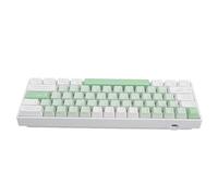 ASHATA Teclado para Juegos de 61 Teclas, Teclado Mecánico, 60% Interruptor Rojo Intercambiable en Caliente 3 Modos 2.4G Bluetooth Inalámbrico con Cable RGB Teclado para Juegos