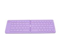 ASHATA Teclado Plegable, 67 Teclas Teclado Inalámbrico Portátil Delgado Recargable con Diseño Magnético de Cierre 5.1 Teclas de Interruptor de Tijera para la Computadora Portátil de (Purple)