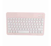 ASHATA Teclado Ultrafino, Teclado 3.0 Inalámbrico Portátil Ultraligero para iOS, para, para, para Teléfono Móvil, Tableta, Portátil, Batería Recargable (Pink)