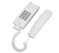 ASHATA Teléfono con Cable, Marca de Control de Volumen Teléfono de la Marca Muro de la Pared Función de ABS para Hotel (White)