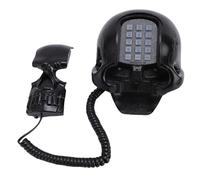 ASHATA Teléfono de Línea Fija de Calavera, Diseño único con Colores Vibrantes y Calidad de Sonido HD, Teléfono de Escritorio con Cable Multifuncional para Decoración del Hogar (Black)