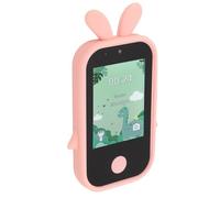 ASHATA Teléfono para Niños, Pantalla de Tacto de IPS de 2.8 Pulgadas Linda Función Selfie Adorable Fácil de Usar con una Cámara Digital Multifuncional de 1080p para la Casa de la Escuela (Pink)