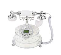 ASHATA Teléfono Vintage Europeo,Teléfono Fijo Retro/Antiguo,Teléfono de Sobremesa para Hogar/Oficina/Hotel Estrella/Galería de Arte/Negocio de la Joyería, etc.