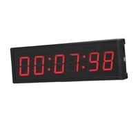ASHATA Temporizador de Carreras LED de 2,3 Pulgadas con Pantalla de 6 Dígitos y Control Remoto para Eventos de y Uso en Gimnasios
