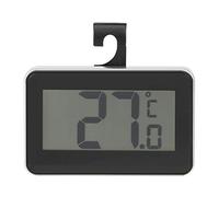 ASHATA Termómetro Electrónico Profesional, Termómetro Electrónico Impermeable de Alta Precisión para La Temperatura del Congelador del Refrigerador(Black)