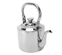 ASHATA Tetera de Acero Inoxidable 304 con Infusor y para Estufa de Cerámica de Gas de Inducción, Tetera con Boquilla de Cuello de Cisne de Calentamiento Rápido para té de Hojas Sueltas (2L)