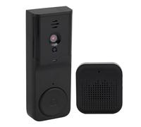 ASHATA Timbre con Video HD Inalámbrico Aplicación de Conversación Bidireccional Almacenamiento Detección de Movimiento Sensor Infrarrojo Gran Angular de 130° IP65 Resistente Al Agua