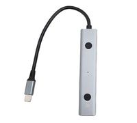 ASHATA Tipo C a USB2.0 Hub, Hub de Voz USB con Alimentación AI con Voz de en Tiempo Real a Texto Traducción Multilingüe para Computadoras Portátiles de Escritorio Tabletas